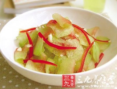 开胃青椒炒西瓜皮