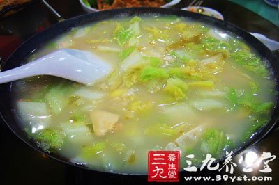 白菜豆腐汤能御寒