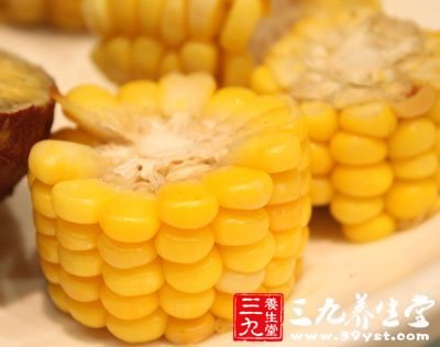 玉米含有丰富的不饱和脂仿酸
