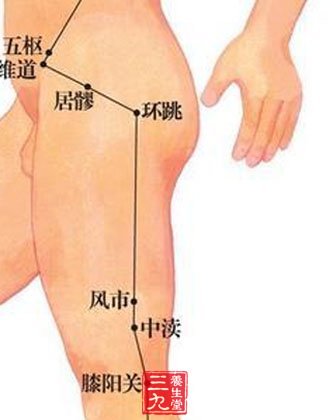 居髎位于在髋部促进手臂以及大腿深层脂肪的代谢