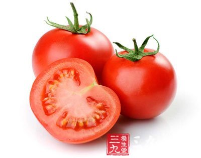 西红柿里含有很多番茄红素可预防衰老