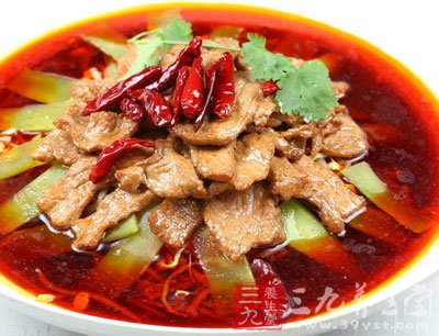 美味的水煮牛肉