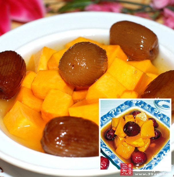 蜜枣红糖南瓜汤