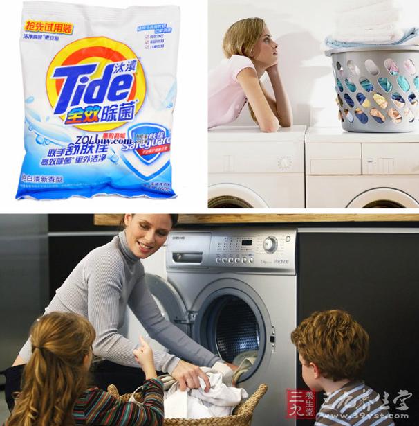 2,用洗衣粉手洗衣服