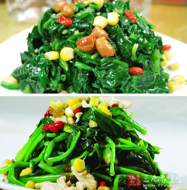 八宝菠菜的做法