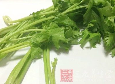 在芹菜中含有豐富的纖維素和膳食纖維