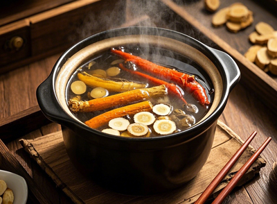 氣血雙虛者適合喝紅參黃芪當(dāng)歸湯，但感冒期間要暫停食用