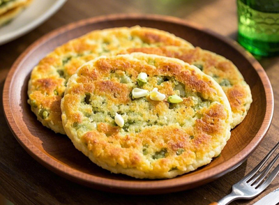 槐花餅外酥里嫩，香甜可口，是一道美味的點(diǎn)心，無論是當(dāng)早餐還是下午茶都非常合適