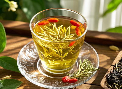 枸杞滋補(bǔ)肝腎的作用顯著，與決明子、菊花、金銀花搭配，在清肝瀉火的同時(shí)，還能滋養(yǎng)肝腎之陰