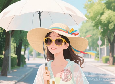 如果必須外出，一定要做好防曬措施，如涂抹防曬霜、戴遮陽(yáng)帽、打遮陽(yáng)傘等