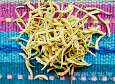 金銀花，又名忍冬花，因其初開為白色，后轉(zhuǎn)為黃色而得名