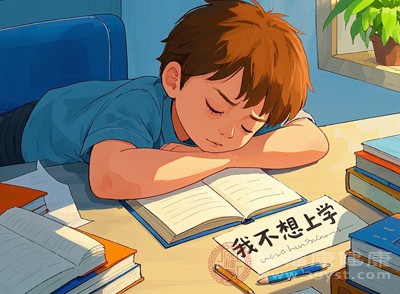 當(dāng)內(nèi)心的焦慮無法通過語言表達(dá)時，身體就會出現(xiàn)相應(yīng)的不適癥狀，以此逃避開學(xué)帶來的壓力