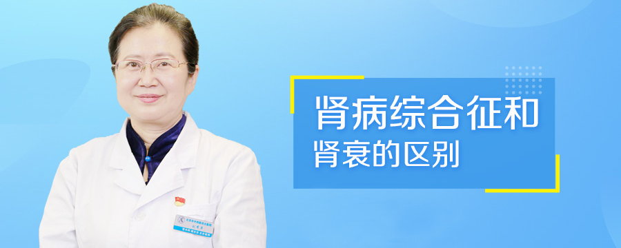 肾病综合征和肾衰的区别
