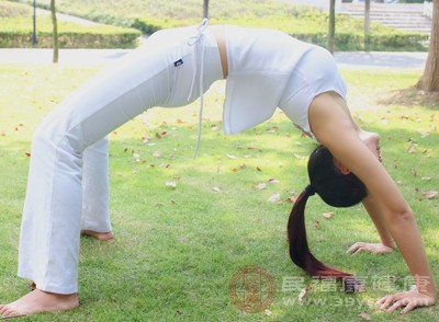 瑜伽中的一些体式，如猫牛式、下犬式，能促进腹部血液循环