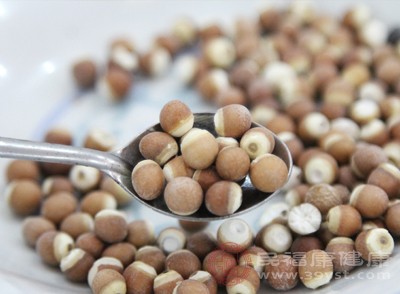 芡实味甘、涩，性平，归脾、肾经，能益肾固精、补脾止泻