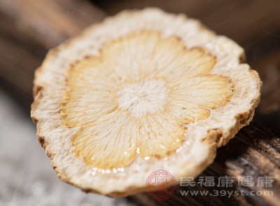 将高丽参切成薄片，放入口中含服