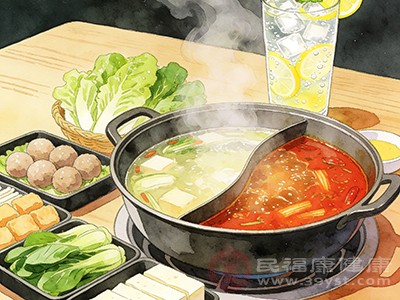 吃火锅时,要控制食量,避免暴饮暴食 吃火锅时,要控制食量,避免暴饮暴食