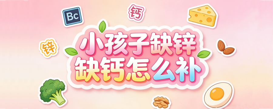 小孩子缺锌缺钙怎么补