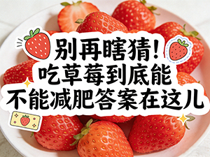 别再瞎猜 吃草莓到底能不能减肥答案在这儿
