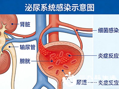 泌尿系统感染需在医生指导下用抗生素治疗