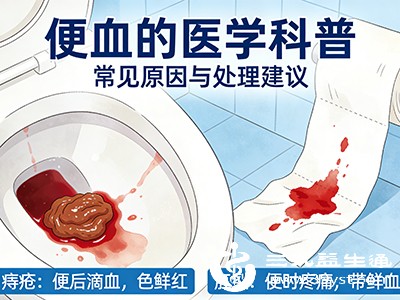 大便表面会附着鲜红色或暗红色的血液,血液与粪便通常是分开的,不会混合在一起 大便表面会附着鲜红色或暗红色的血液,血液与粪便通常是分开的,不会混合在一起