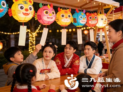 猜灯谜多是群体活动，家人、朋友甚至陌生人之间，会因讨论谜底产生互动