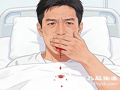 出血量较大时，患者会呕吐出暗红色或鲜红色血液（呕血），或排出黑色柏油样便，这是胃出血的标志性症状