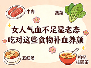 女人气血不足显老态 吃对这些食物补血养颜 女人气血不足显老态 吃对这些食物补血养颜