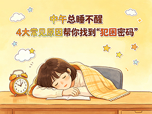 中午总睡不醒 4大常见原因帮你找到“犯困密码” 中午总睡不醒 4大常见原因帮你找到“犯困密码”