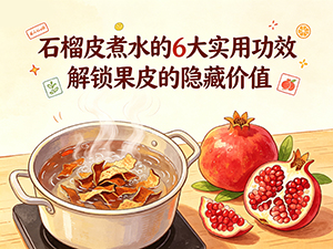 石榴皮煮水的6大实用功效 解锁果皮的隐藏价值 石榴皮煮水的6大实用功效 解锁果皮的隐藏价值