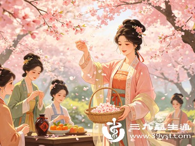 古人会在庭院摆放花瓣、清水、鲜果，举行简易的饯花仪式，感念花神春日点缀美景，祈愿来年繁花依旧