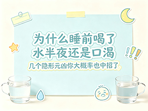 为什么睡前喝了水半夜还是口渴 几个隐形元凶你大概率也中招了 为什么睡前喝了水半夜还是口渴 几个隐形元凶你大概率也中招了