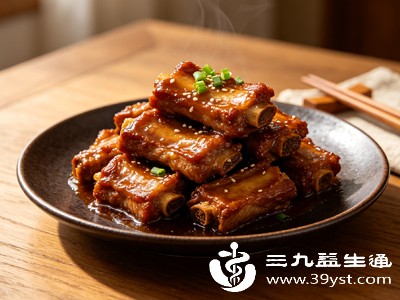 红烧排骨(排骨150g,焯水后少油红烧) 红烧排骨(排骨150g,焯水后少油红烧)
