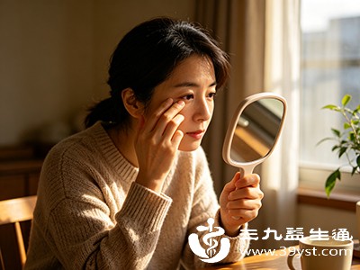 用非佩戴手的食指或中指轻轻拉开上眼睑
