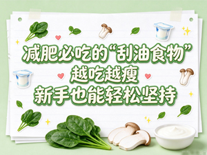 减肥必吃的“刮油食物” 越吃越瘦 新手也能轻松坚持