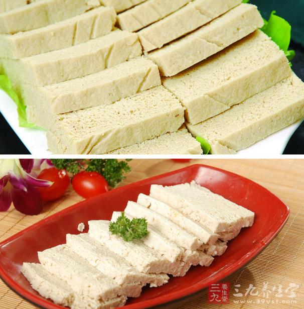 豆腐经过冷冻,能产生一种酸性物质,这种酸性物质能破坏人体的脂肪