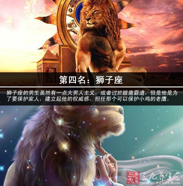 第四名:獅子座