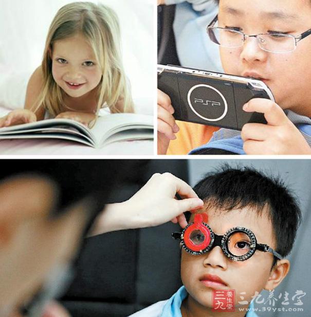 眼睛长时间近距离看书,使睫状肌过分紧张