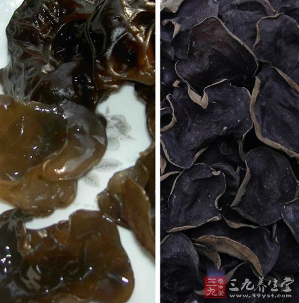 木耳(干):黑木耳中铁的含量极为丰富,故常吃木耳能养血驻颜,令人肌肤