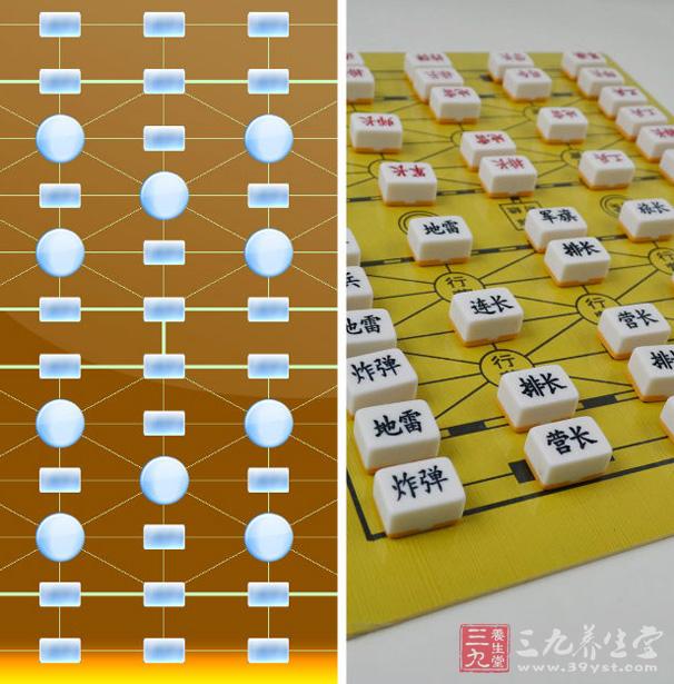 军棋的棋子各方均有25个,分别为军旗,司令,军长各一等